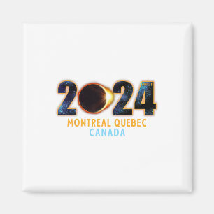 Montreal Quebec Canada Total Solar Eclipse 2024 Magnet