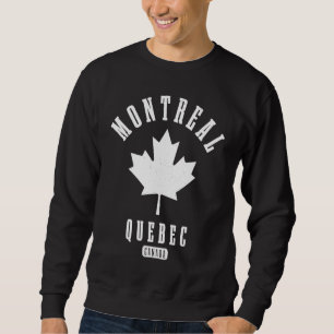 Montreal Quebec Canada Vintage Pride Canadian Flag Sweatshirt