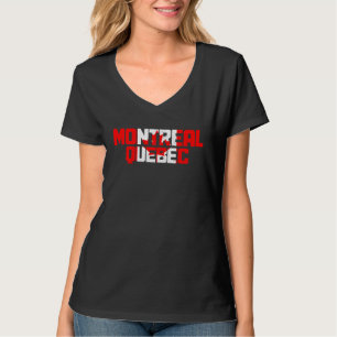 Montreal Quebec Canada Vintage Pride Canadian Flag T-Shirt