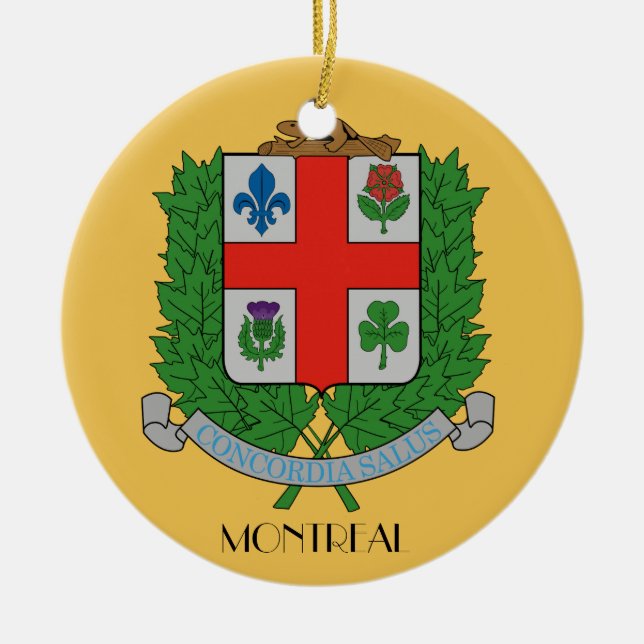 Montreal Quebec Christmas Ornament (Front)