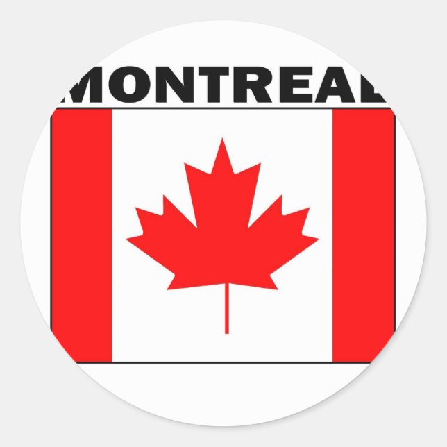 Montreal, Quebec Classic Round Sticker (Front)