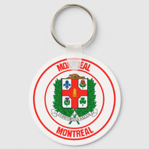 Montreal Round Emblem Key Ring