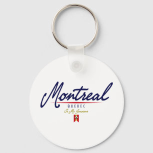 Montreal Script Key Ring