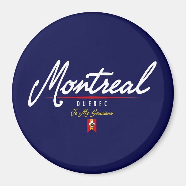 Montreal Script Magnet (Front)