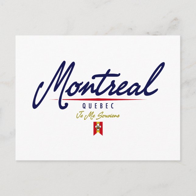 Montreal Script Postcard (Front)