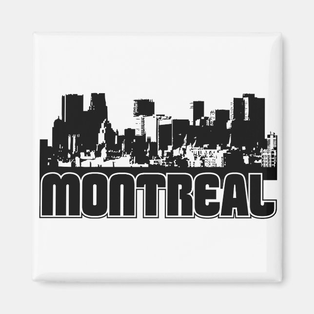 Montreal Skyline Magnet (Front)