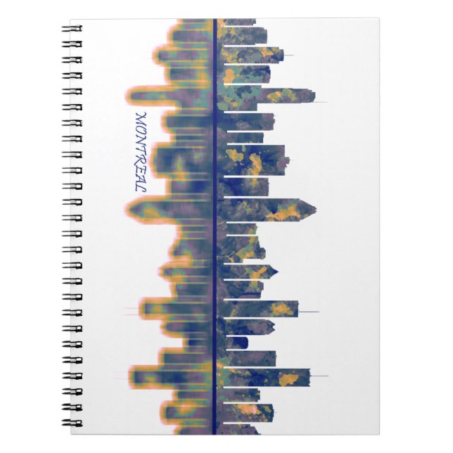 Montreal Skyline Notebook (Front)