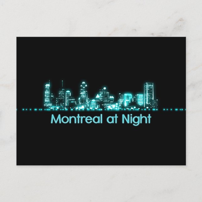 Montreal Skyline Postcard (Front)