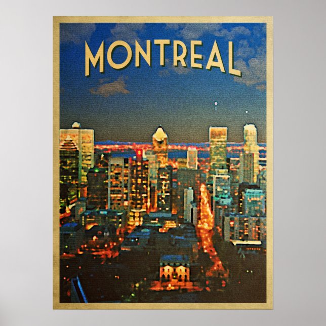 Montreal Skyline Poster (Front)