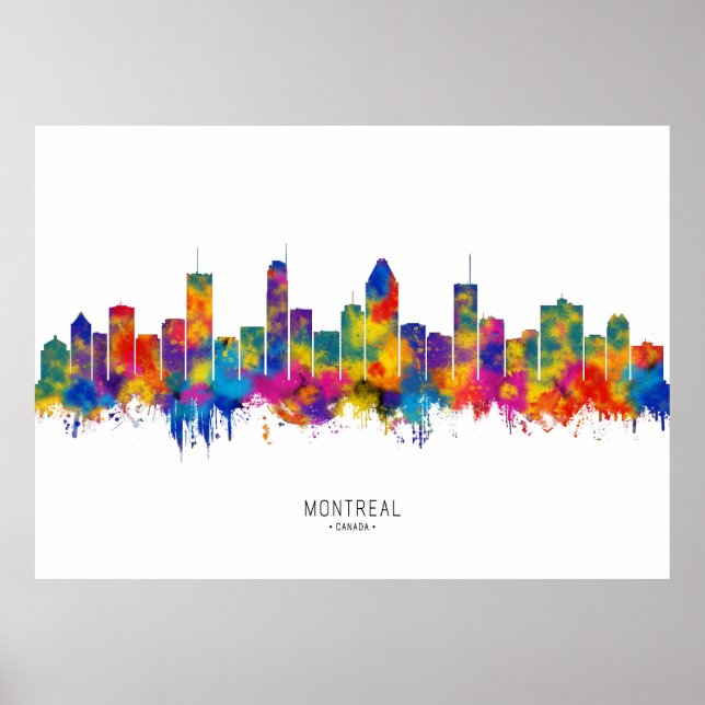 Montreal Skyline Poster (Front)