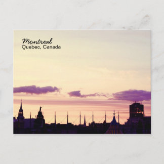 Montreal skyline sunset Postcard
