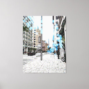 Montreal Street 8343a Canvas Print