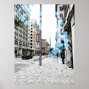 Montreal Street 8343a  Poster