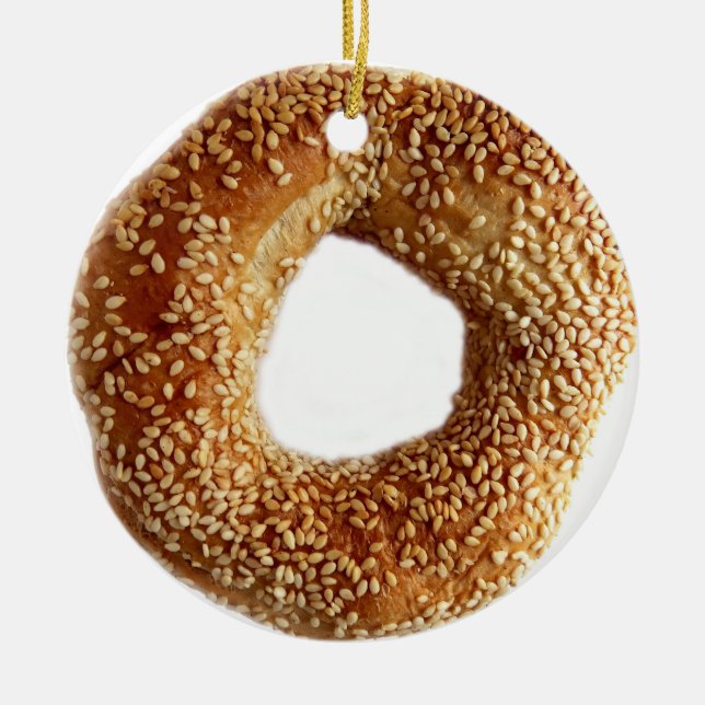 Montreal style bagel ornament (Front)