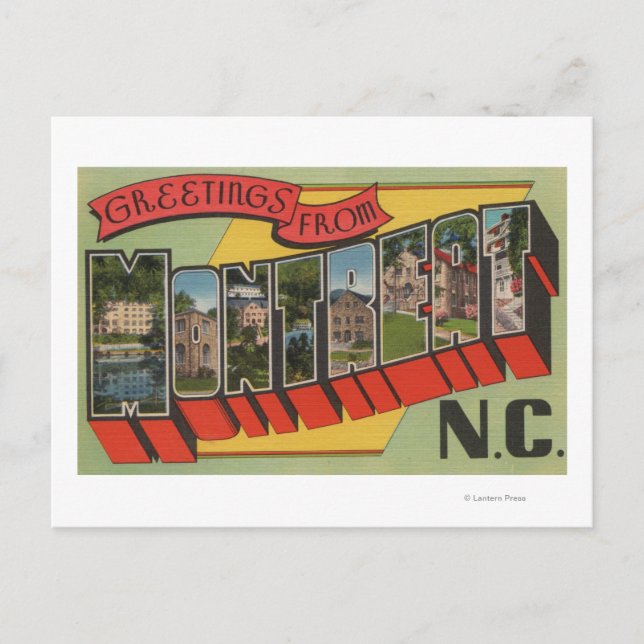 Montreat, North Carolina - Large Letter Scenes Postcard (Front)