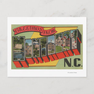 Montreat, North Carolina - Large Letter Scenes Postcard