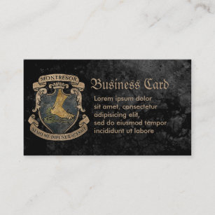 Montresor Coat of Arms Business Card