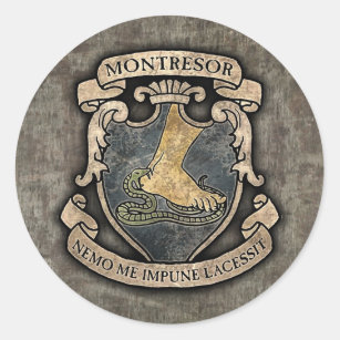 Montresor Coat of Arms Classic Round Sticker
