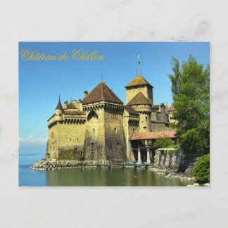Montreux castle postcard