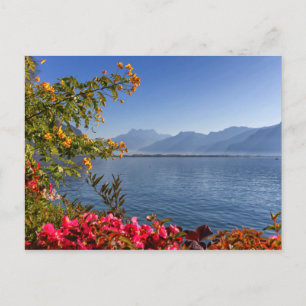 Montreux lakeshore, Switzerland Postcard