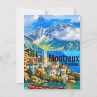 Montreux Travel Print Wall Art Montreux Wall Hangi
