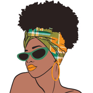 Montserrat Afro Lady with Madras Wrap  Coffee Mug