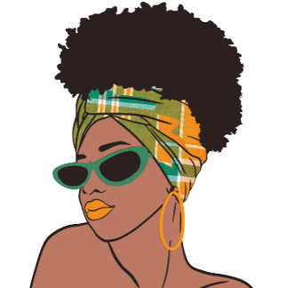 Montserrat Afro Lady with Madras Wrap  Coffee Mug