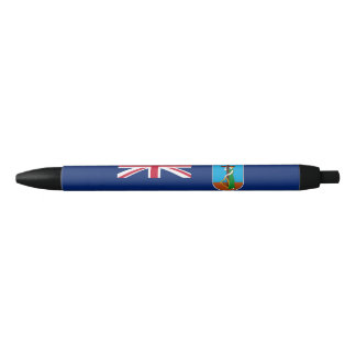 Montserrat Flag Black Ink Pen