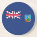 Montserrat Flag Coaster<br><div class="desc">Patriotic flag of Montserrat.</div>