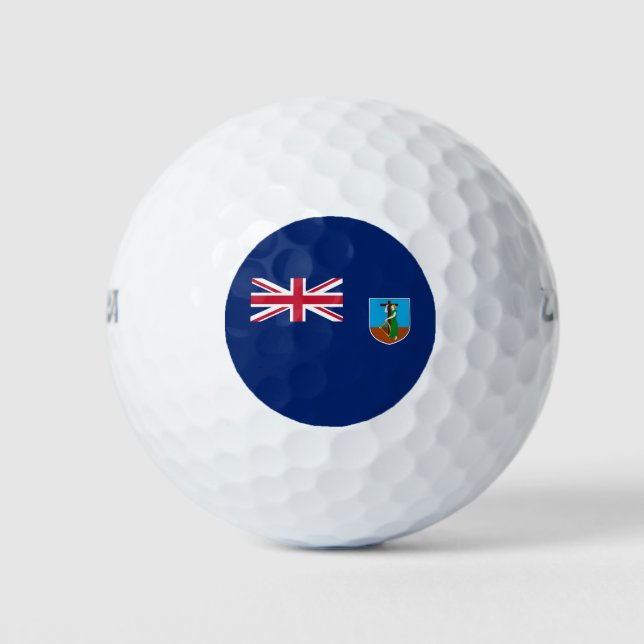 Montserrat Flag Golf Balls (Front)