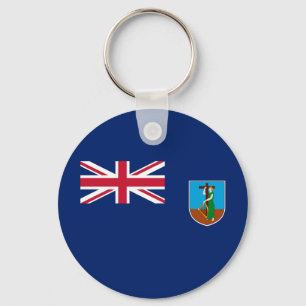 Montserrat Flag Key Ring