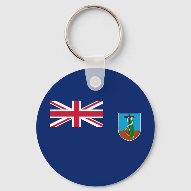 Montserrat Flag Key Ring (Front)