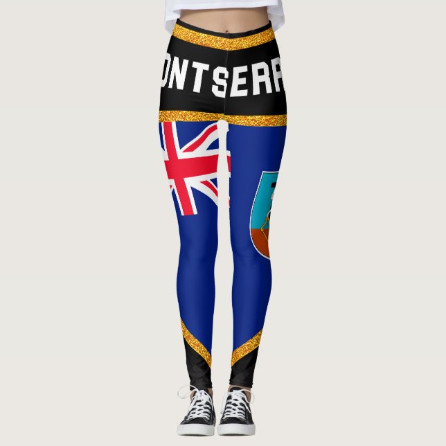 Montserrat Flag Leggings (Front)