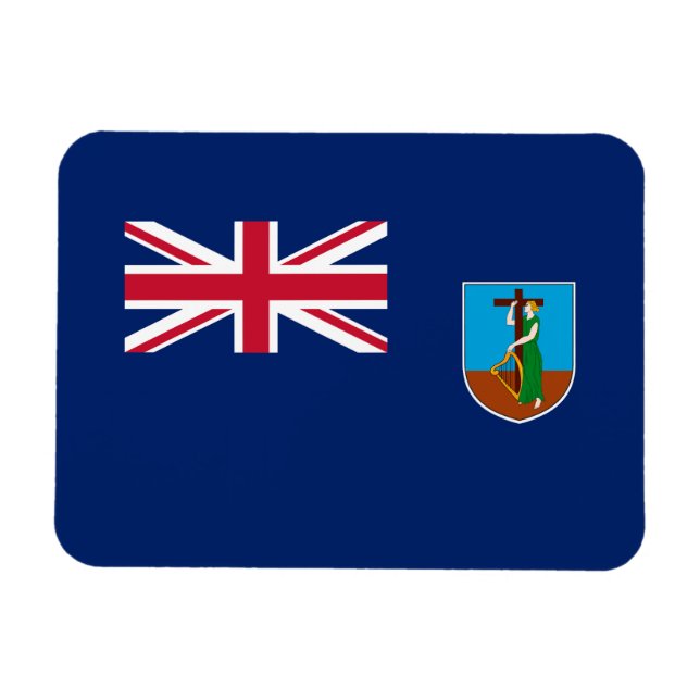 Montserrat Flag Magnet (Horizontal)