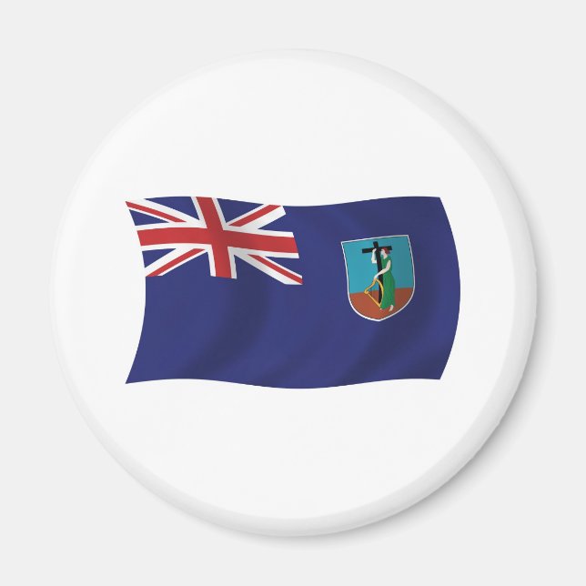 Montserrat Flag Magnet (Front)