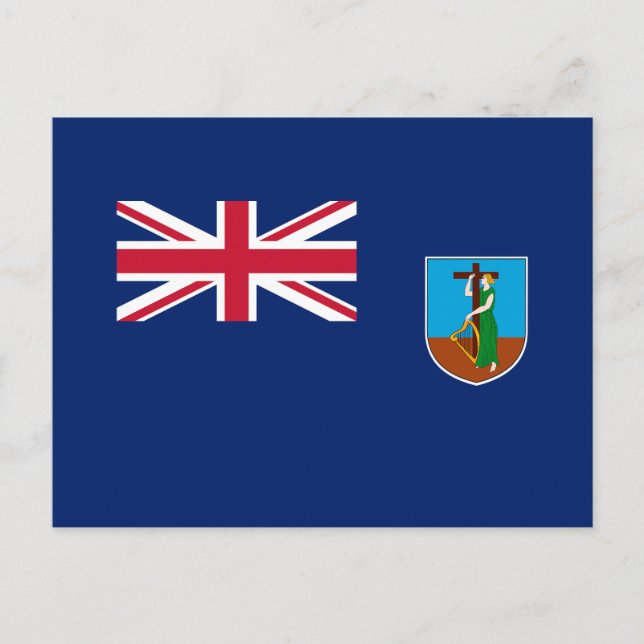 Montserrat Flag Postcard (Front)