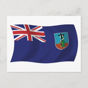 Montserrat Flag Postcard