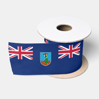 Montserrat Flag Satin Ribbon