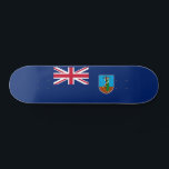 Montserrat Flag Skateboard<br><div class="desc">Patriotic flag of Montserrat.</div>