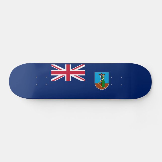 Montserrat Flag Skateboard (Horz)