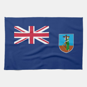 Montserrat Flag Tea Towel