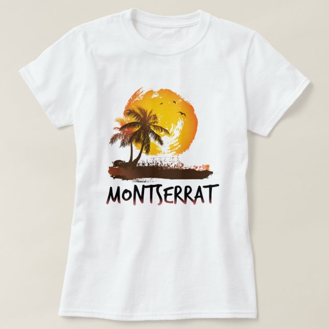 Montserrat grunge T-Shirt (Design Front)