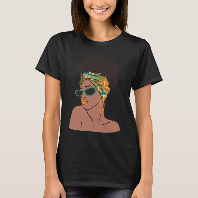 Montserrat Madras Lady tshirt (Front)