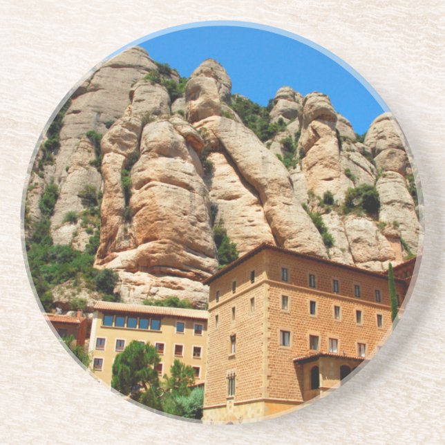 Montserrat Monastery, Catalonia, Spain Coaster (Front)