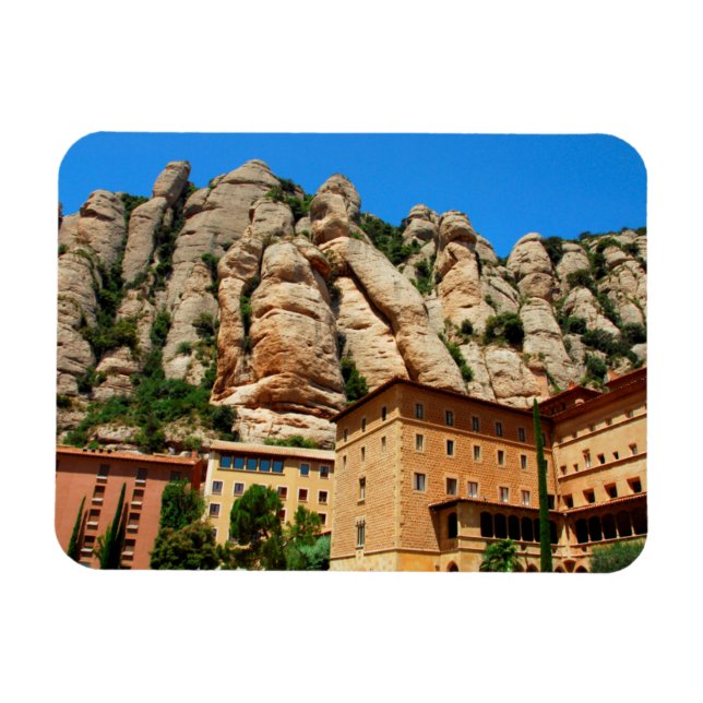 Montserrat Monastery, Catalonia, Spain Magnet (Horizontal)