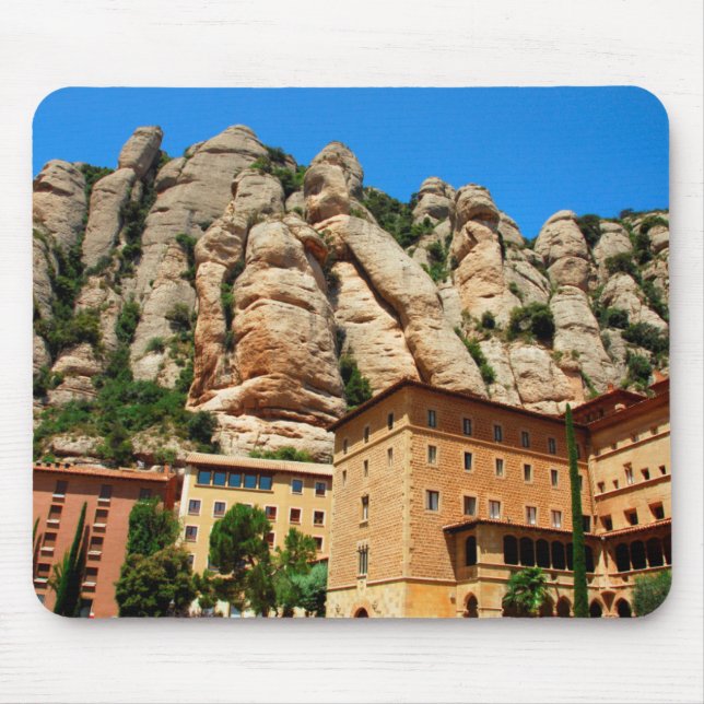 Montserrat Monastery, Catalonia, Spain Mouse Mat (Front)