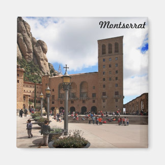 Montserrat monastery magnet