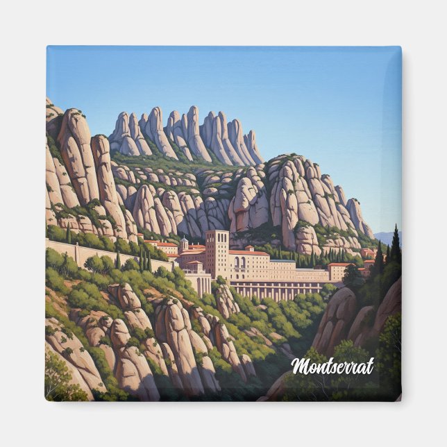 Montserrat Spain Magnet (Front)