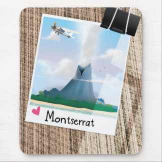 Montserrat Volcano vacation poster. Mouse Mat