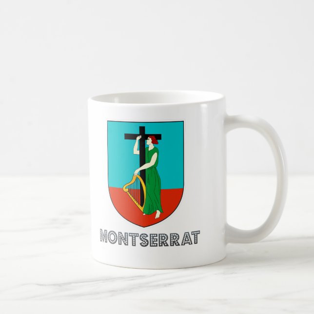 Montserratian Emblem Coffee Mug (Right)